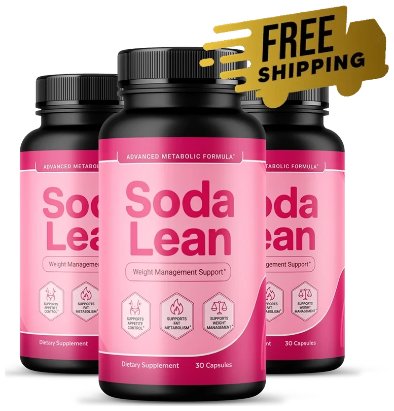 Three bottles of Soda Lean